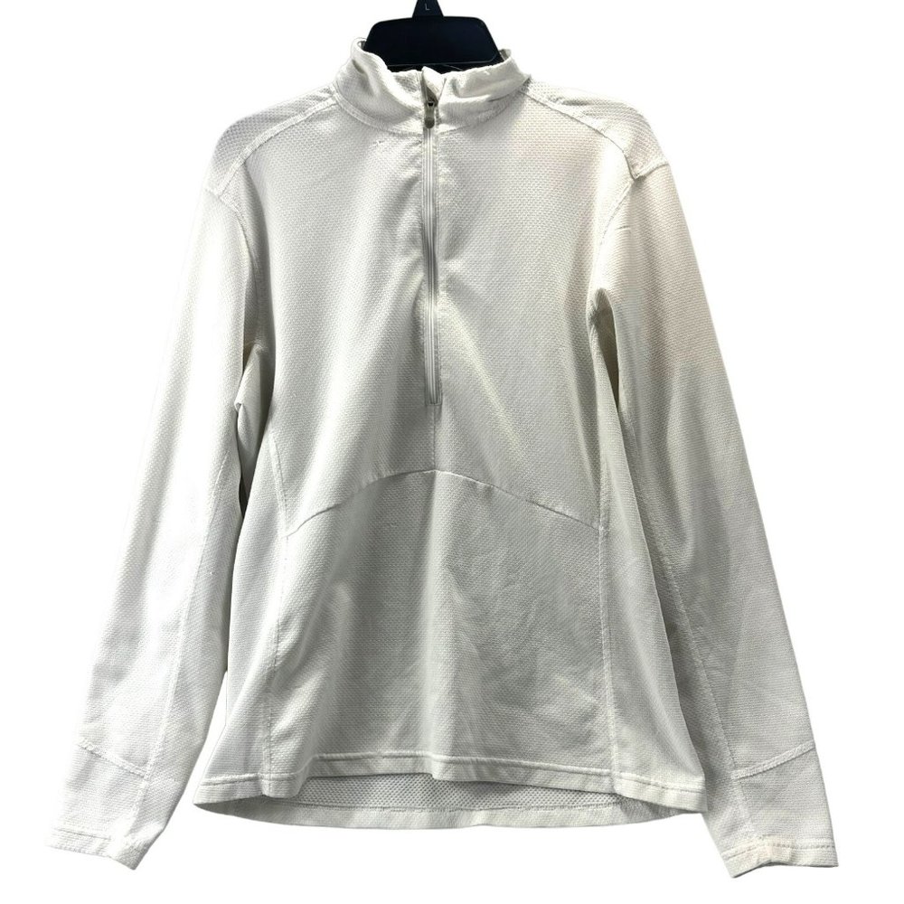 columbia titanium, women White long sleeve sportwear top, size m